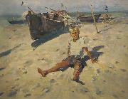 Russov-Lev-Boy-and-Sea-rus13bw unknow artist